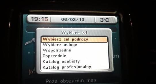 Citroen RT2 SVDO CD Tłumaczenie nawigacji - Polskie menu